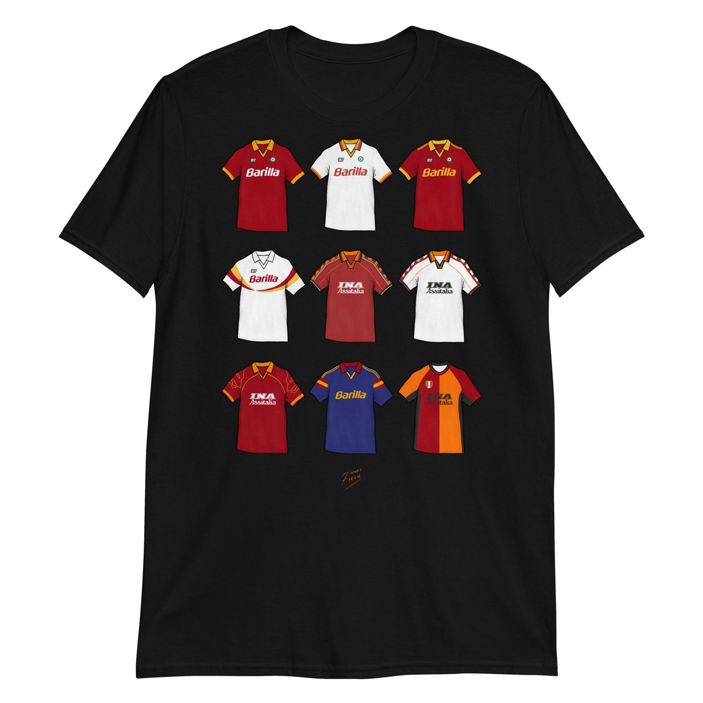 Roma Retro Football Unisex T-Shirt