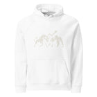 Unisex eco raglan bull vs bear hoodie by Shop Hoodie