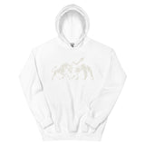 Unisex weißer Bull vs Bear Hoodie von Shop Hoodie