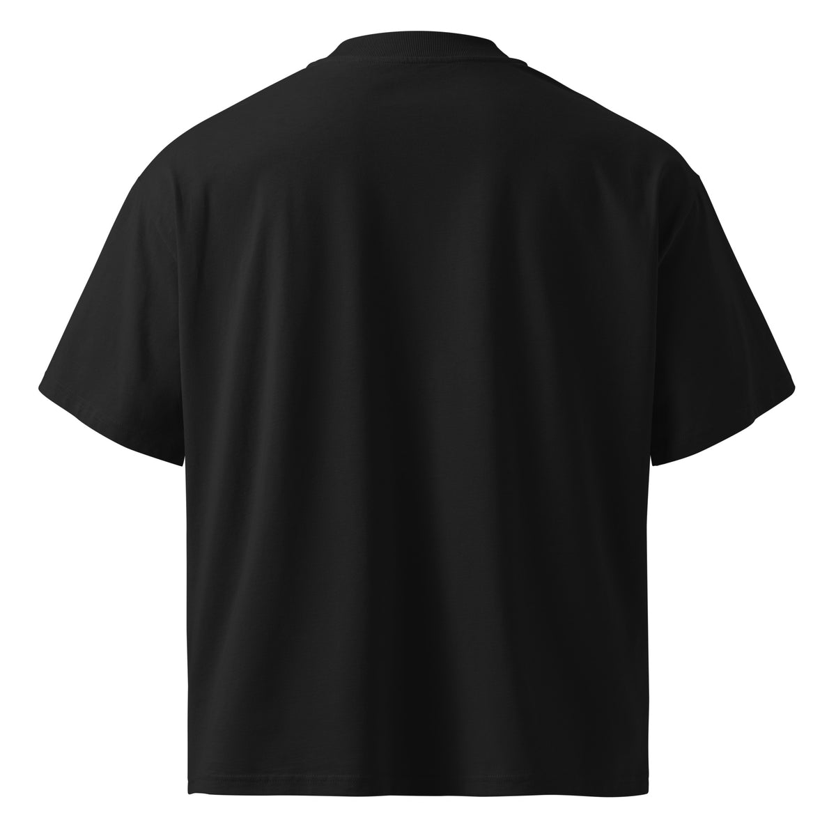 Unisex Bio-Oversized-T-Shirt mit Stehkragen von Shop Hoodie — detail