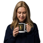 Mug blanc brillant de la boutique Hoodie